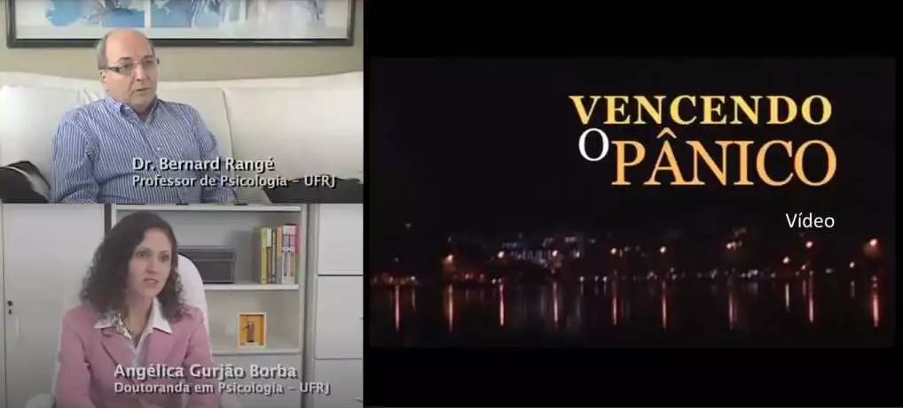 Vídeo Vencendo o Pânico e autores Angélica Borba e Bernard Rangé